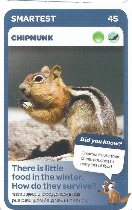 "SUPER ANIMALS" SERIES 1 - PICK&PAY TRADING CARD COLLECTION -  CARD 45