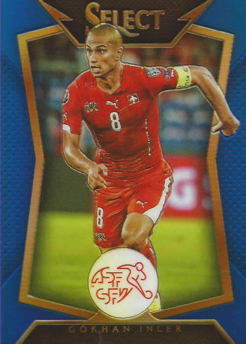 GOKHAN INLER - PANINI "PRIZM SELECT 2015"  - "BLUE PLAID BASE" TRADING CARD 14 of 299