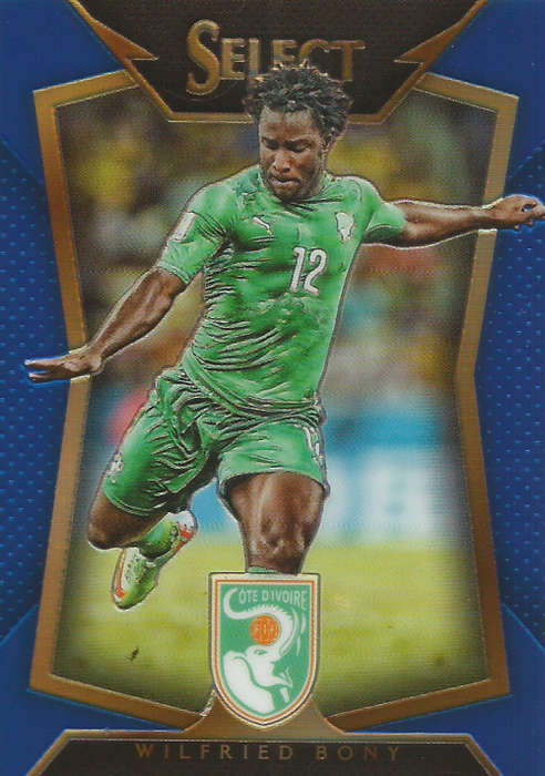 WILFRIED BONY - PANINI "PRIZM SELECT 2015"  - "BLUE PLAID BASE" TRADING CARD 218 of 299