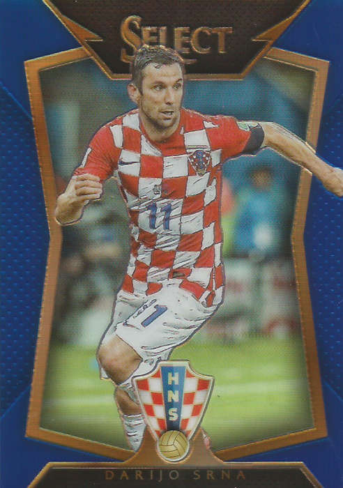 DARIJO SRNA - PANINI "PRIZM SELECT 2015"  - "BLUE PLAID BASE" TRADING CARD 58 of 299