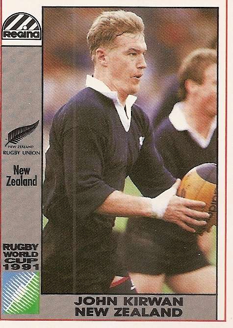 JOHN KIRWAN - 1991 RUGBY WORLD CUP(REGINA) COLLECTION - TRADING CARD 23