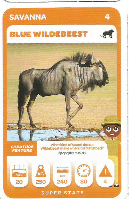 PICK n PAY "SOUTH AFRICAN SUPER ANIMALS" SERIES 2 - TRADING CARD 4