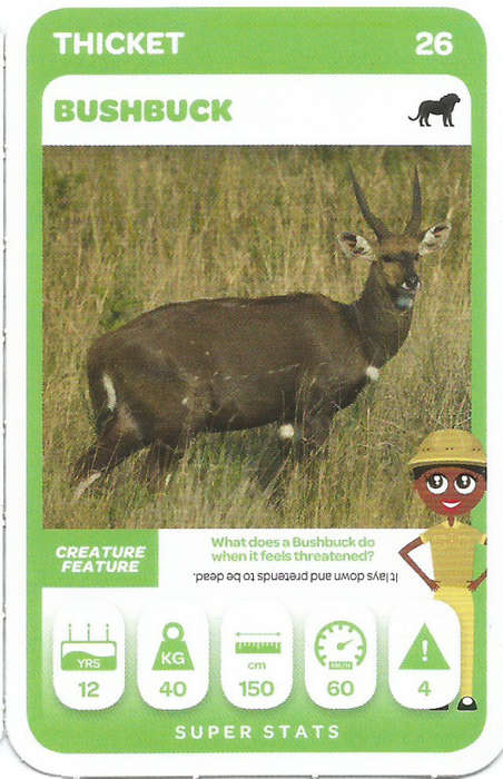 PICK n PAY "SOUTH AFRICAN SUPER ANIMALS" SERIES 2 - TRADING CARD 26