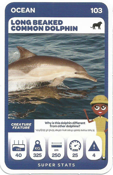 PICK n PAY "SOUTH AFRICAN SUPER ANIMALS" SERIES 2 - TRADING CARD 103