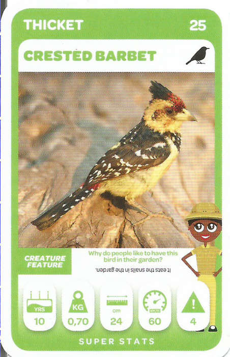 PICK n PAY "SOUTH AFRICAN SUPER ANIMALS" SERIES 2 - TRADING CARD 25