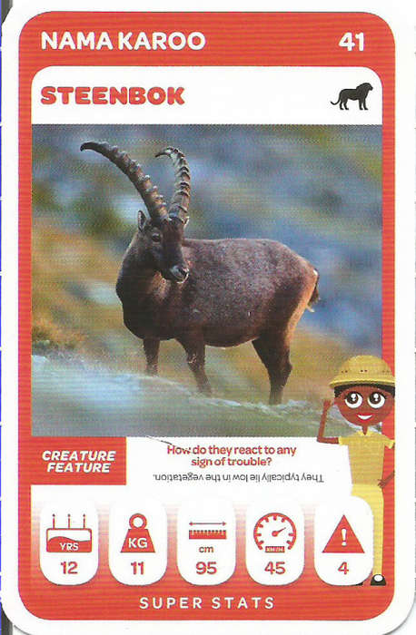 PICK n PAY "SOUTH AFRICAN SUPER ANIMALS" SERIES 2  - TRADING CARD 41