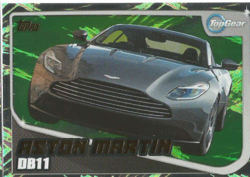 TOP GEAR `TURBO ATTAX 2016/17` - ASTON MARTIN DB11  `GOLD FOIL` TRADING CARD 225