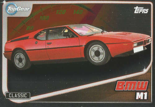 TOP GEAR `TURBO ATTAX 2016/17` - BMW M1  `FOIL` TRADING CARD 212