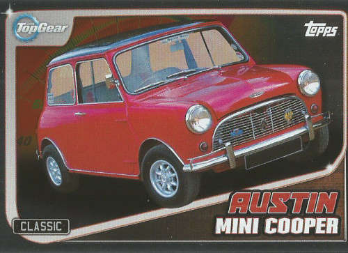 TOP GEAR `TURBO ATTAX 2016/17` - AUSTIN MINI COOPER `FOIL` TRADING CARD 210