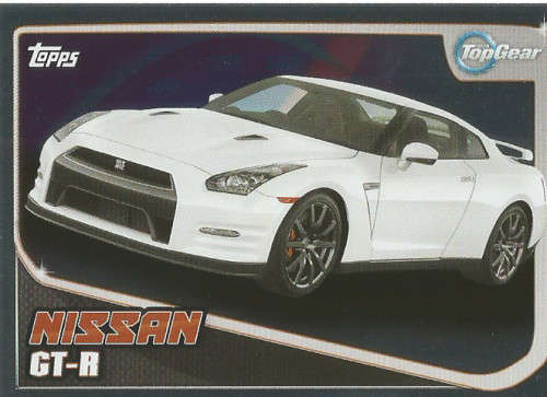 TOP GEAR `TURBO ATTAX 2016/17` - NISSAN GT-R `FOIL` TRADING CARD 206
