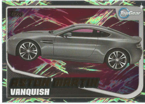 TOP GEAR `TURBO ATTAX 2016/17` - ASTON MARTIN VANQUISH  `GOLD FOIL` TRADING CARD 226