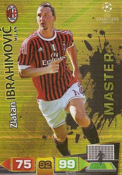 ZLATAN IBRAHIMOVIC - PANINI UEFA CHAMPIONS LEAGUE 2021/22 - GOLD MASTER TRADING CARD