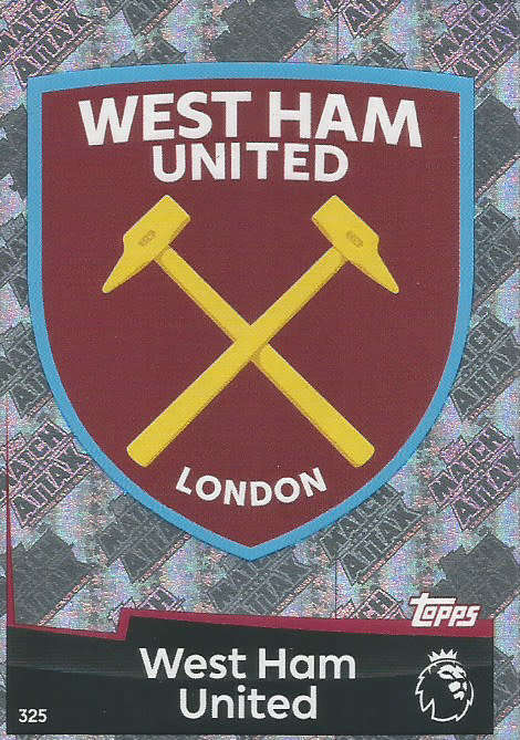 WEST HAM UNITED - MATCH ATTAX 2018/2019 - SILVER "CLUB BADGE" TRADING CARD