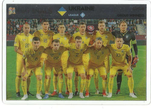 UKRAINE - PANINI "ROAD TO EURO 2020"  - "NATIONS LEAGUE FINALS" " ULTRA CLEAR"  TRADING CARD UNL6