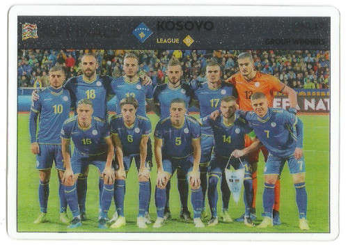 KOSOVO - PANINI "ROAD TO EURO 2020"  - "NATIONS LEAGUE FINALS" " ULTRA CLEAR"  TRADING CARD UNL17