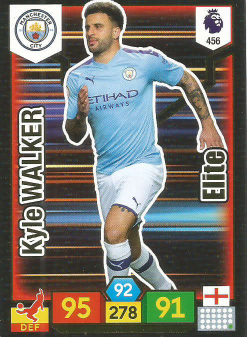 KYLE WALKER - EPL ADRENALYN XL 2019/20 - FOIL "ELITE" TRADING CARD 456
