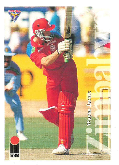 WAYNE JAMES "ZIMBABWE" - FUTERA 94 WORLD SERIES COLLECTION - CRICKET TRADING CARD