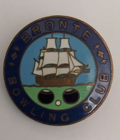 BRONTE BOWLING CLUB - LAPEL PIN 30mm BADGE