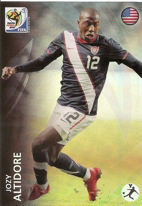 2010 FIFA W/CUP PREMIUM - JOSI ALTIDORE "RAINBOW FOIL" TRADING CARD