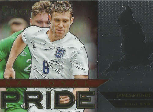 JAMES MILNER - PANINI "PRIZM SELECT 2015"  - "NATIONAL PRIDE" TRADING CARD 15