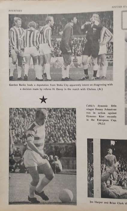 SOCCER STAR MAGAZINE `29 September 1967` ISSUE - IN FAIR CONDITION