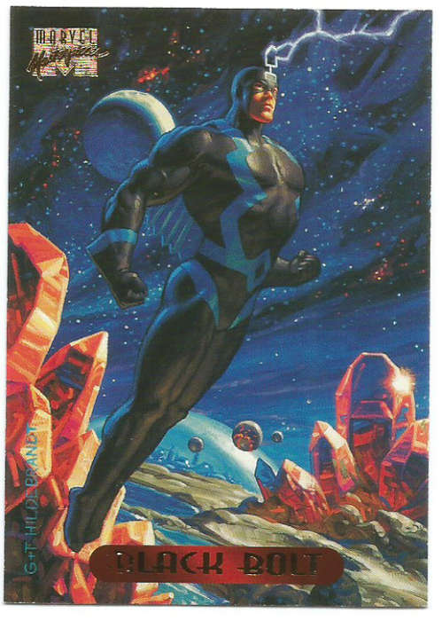 BLACK BOLT - MARVEL MASTERPIECES 1994 TRADING CARD 5