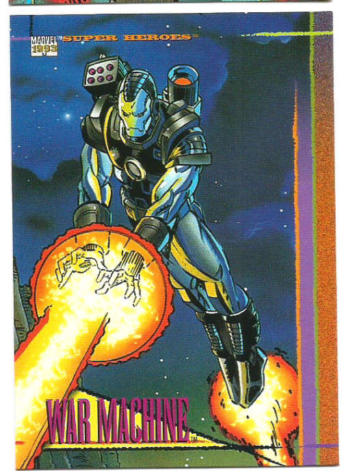 WAR MACHINE - MARVEL UNIVERSE 1993 TRADING CARD