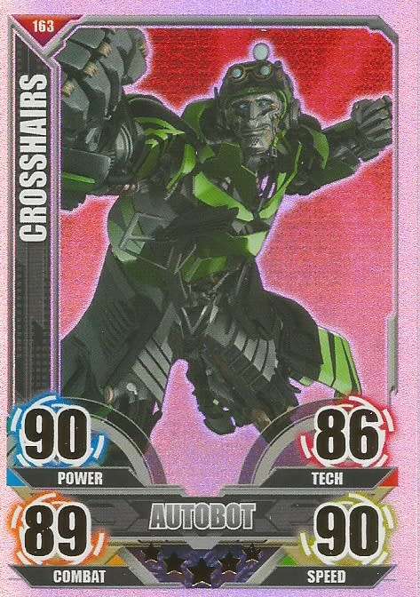 CROSSHAIRS - TOPPS "TRANSFORMERS" 2014 COLLECTION - "RAINBOW FOIL" TRADING CARD 163
