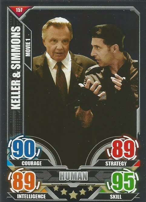 KELLER + SIMMONS - TOPPS "TRANSFORMERS" 2014 COLLECTION - "MIRROR FOIL" TRADING CARD 157