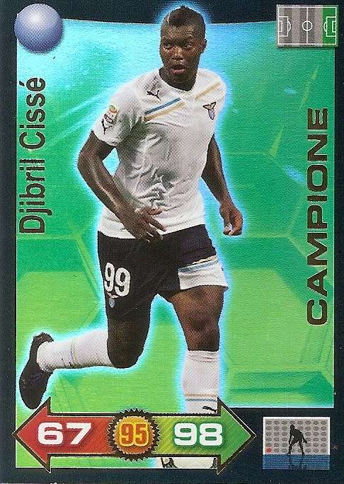 DJIBRIL CISSE - PANINI CALCIATORI "SERIE A" 2011/2012 - GOLD "CAMPIONE" TRADING CARD