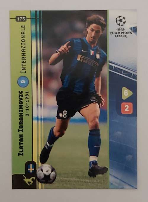 ZLATAN IBRAHIMOVIC - CHAMPIONS LEAGUE 2008/09 - BASE TRADING CARD 173