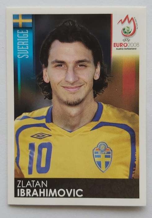 ZLATAN IBRAHIMOVIC - PANINI EUFA EURO 2008 STICKER COLLECTION - STICKER 406