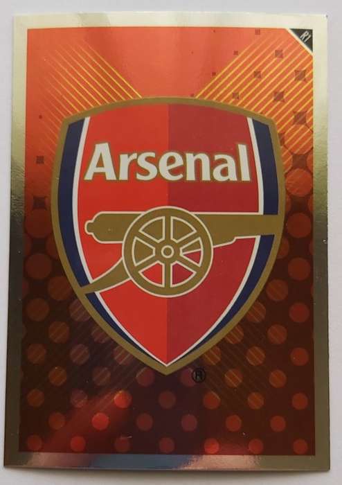 ARSENAL FC - TOPPS MATCH ATTAX `EXTRA` 2011 - FOIL `BADGE` TRADING CARD R1