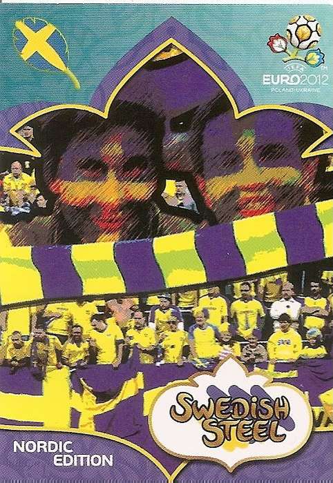 SWEDISH STEEL - PANINI ADRENALYN EURO 2012 -  `VERY RARE` `FANS LIMITED EDITION` CARD