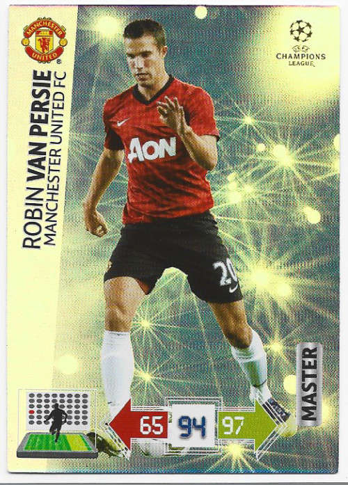 VAN PERSIE (Manchester United) - PANINI CHAMPIONS LEAGUE 2012/13 - `MASTER` TRADING CARD