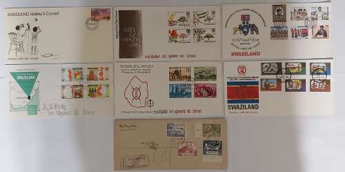 SWAZILAND - LOT of 7 1st Day Covers - No Duplicates
