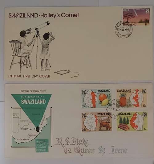 SWAZILAND - LOT of 7 1st Day Covers - No Duplicates