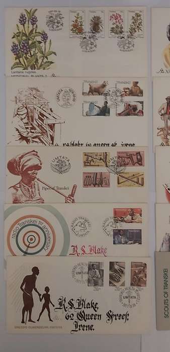 TRANSKEI - LOT of 11 1st Day Covers - No Duplicates