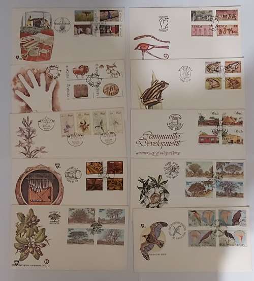 TRANSKEI - LOT of 10 1st Day Covers - No Duplicates