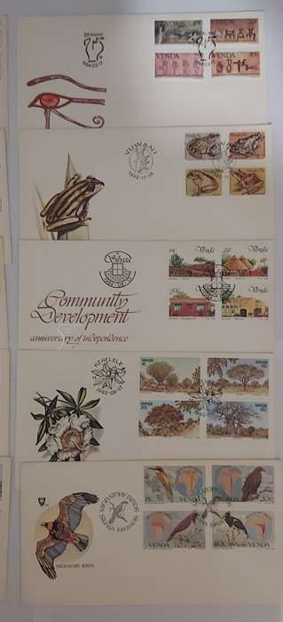 TRANSKEI - LOT of 10 1st Day Covers - No Duplicates