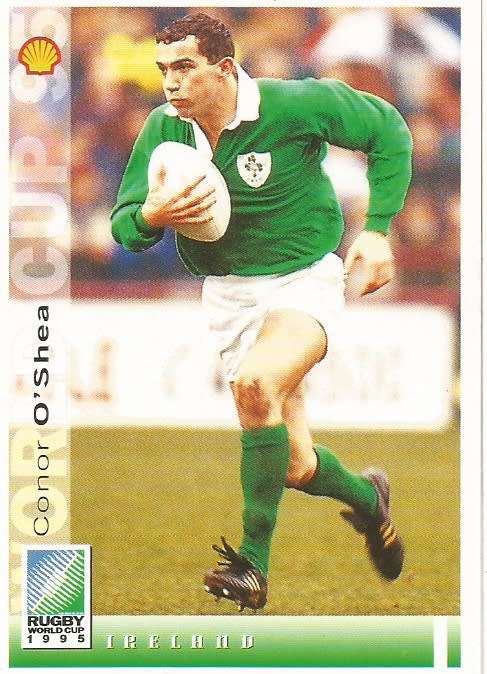 CONOR O`SHEA - SPORTS DECK `SHELL RUGBY WORLD CUP 1995` - TRADING CARD 170
