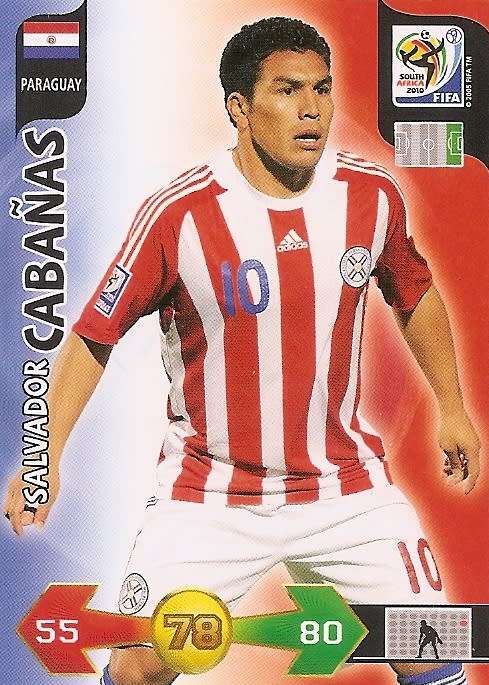 SALVADOR CABANAS - FIFA WORLD CUP 2010 ADRENALYN XL -  `BASE` TRADING CARD - UK EDITION ONLY