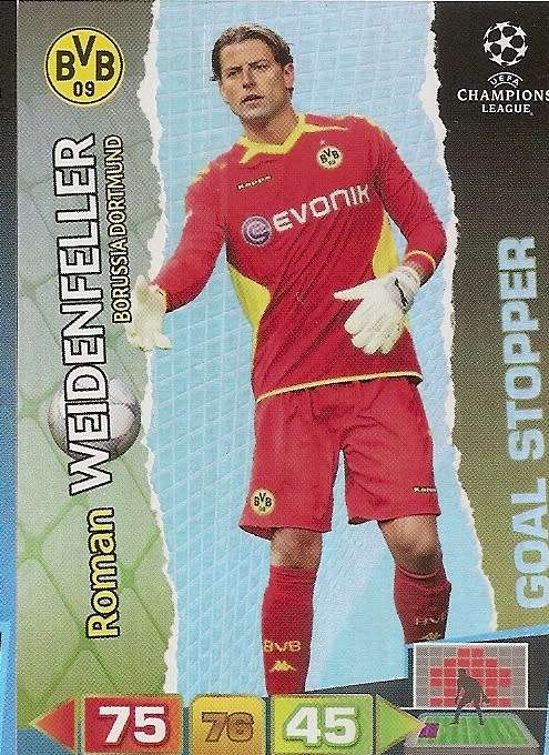 R. WEIDENFELLER (Dortmund) - PANINI `CHAMPIONS LEAGUE 2011/12` - FOIL `GOAL STOPPER` TRADING CARD