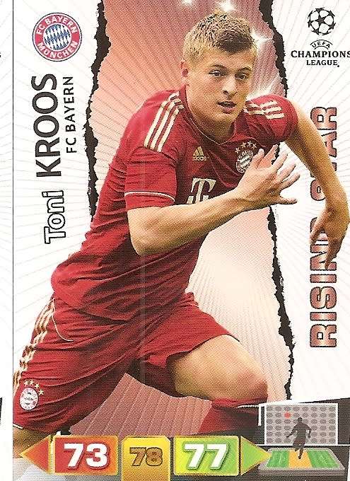 TONI KROOS (Bayern Munchen) - PANINI `CHAMPIONS LEAGUE 2011/12` - `RISING STAR` TRADING CARD