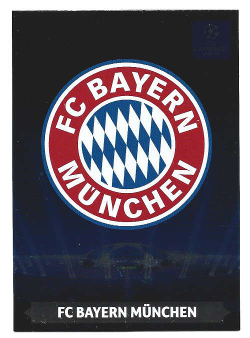 BAYERN MUNCHEN - PANINI `CHAMPIONS LEAGUE` 2013/2014 - FOIL `CLUB BADGE` TRADING CARD