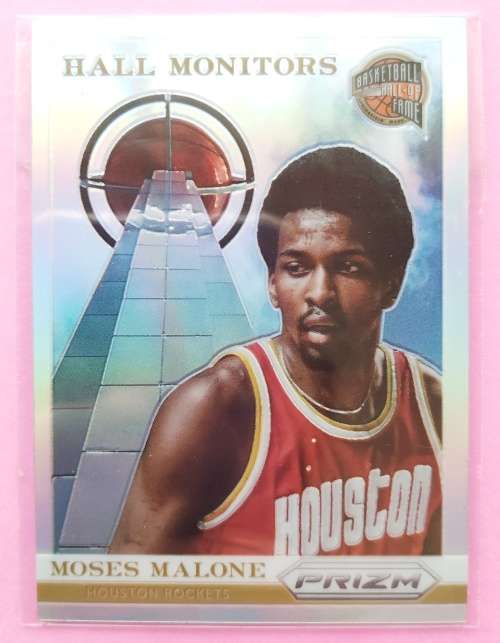 MOSES MALONE  - PANINI BASKETBALL PRIZM `NBA 2013/14`- `HALL MONITORS` FOIL TRADING CARD 11