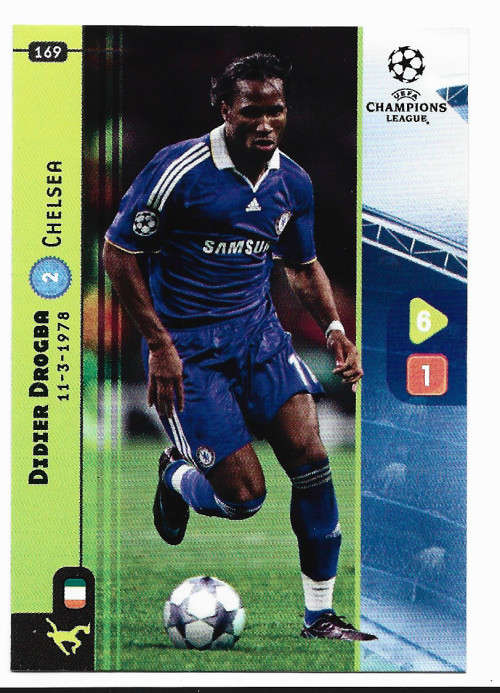 DIDIER DROGBA - PANINI `CHAMPIONS LEAGUE` 2008/09 - BASE TRADING CARD 169