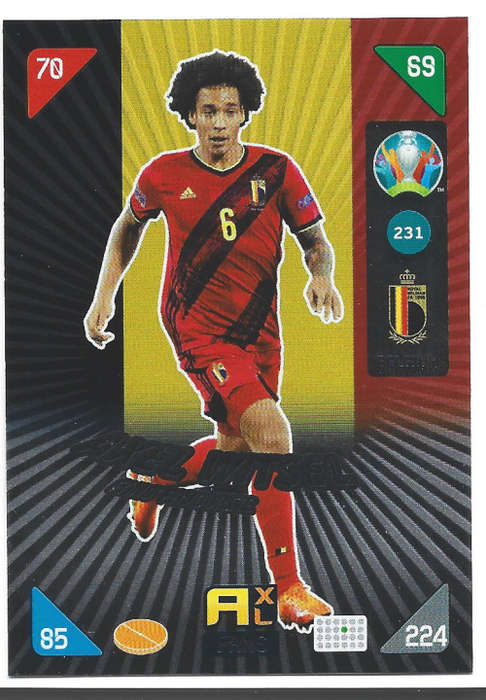ALEX WITSEL - PANINI  `EURO 2020 KICK OFF` -  FOIL `FANS FAVOURITE` TRADING CARD 231