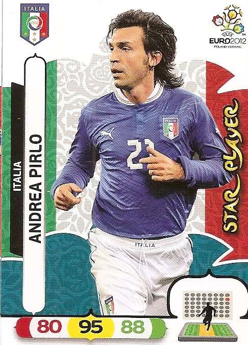 ANDREA PIRLO - PANINI  `ÜEFA EURO 2012` EDITION - `STAR PLAYER` TRADING CARD