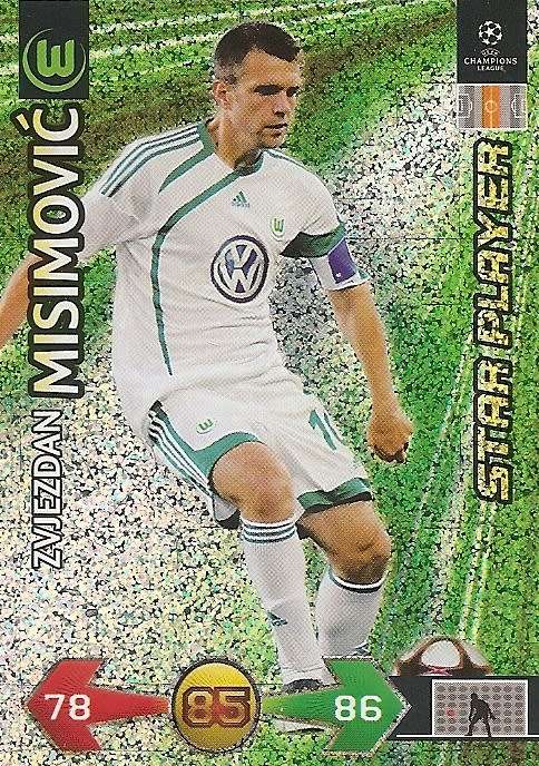 Z. MISIMOVIC - PANINI `CHAMPIONS LEAGUE S/STRIKES` 2009/10 - FOIL `STAR PLAYER` TRADING CARD